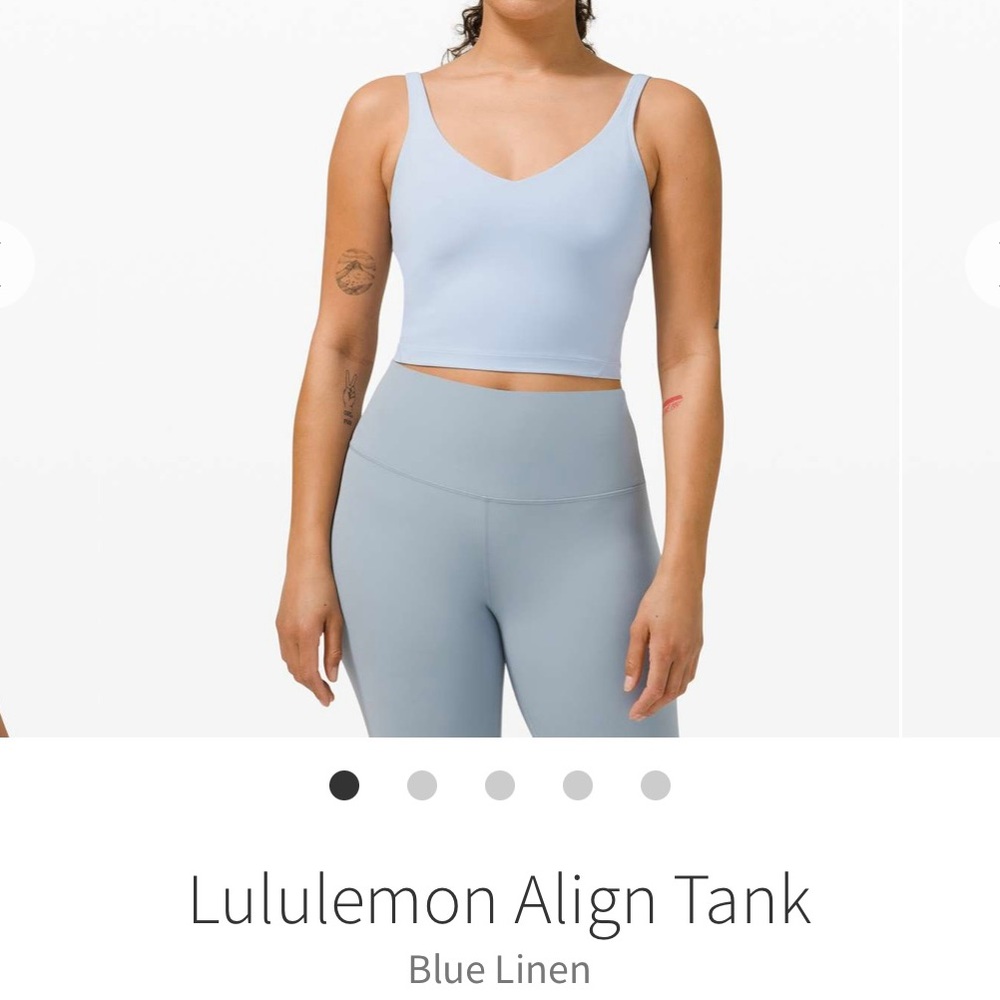 Lululemon Align Tank - Blue linen - size 4